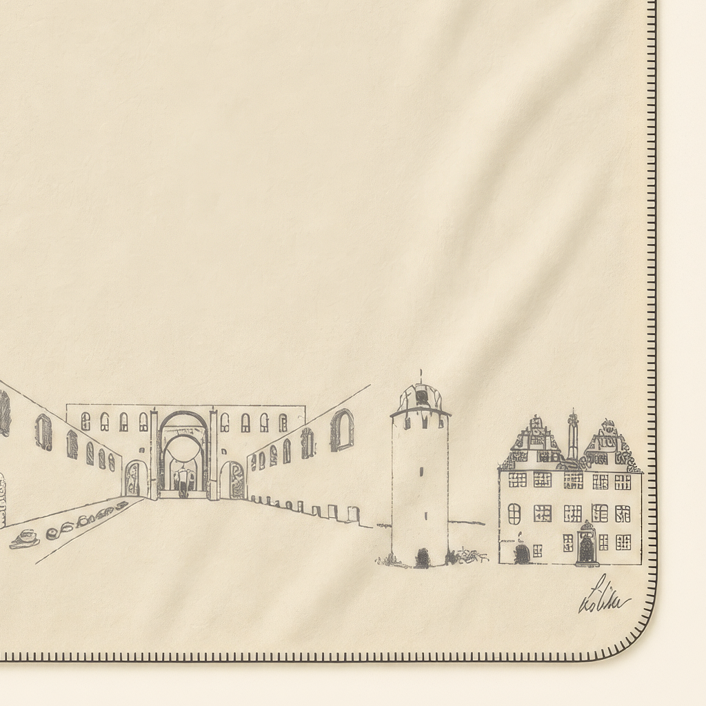 Kolter Decke mit Architekturillustrationen Bad Hersfelds