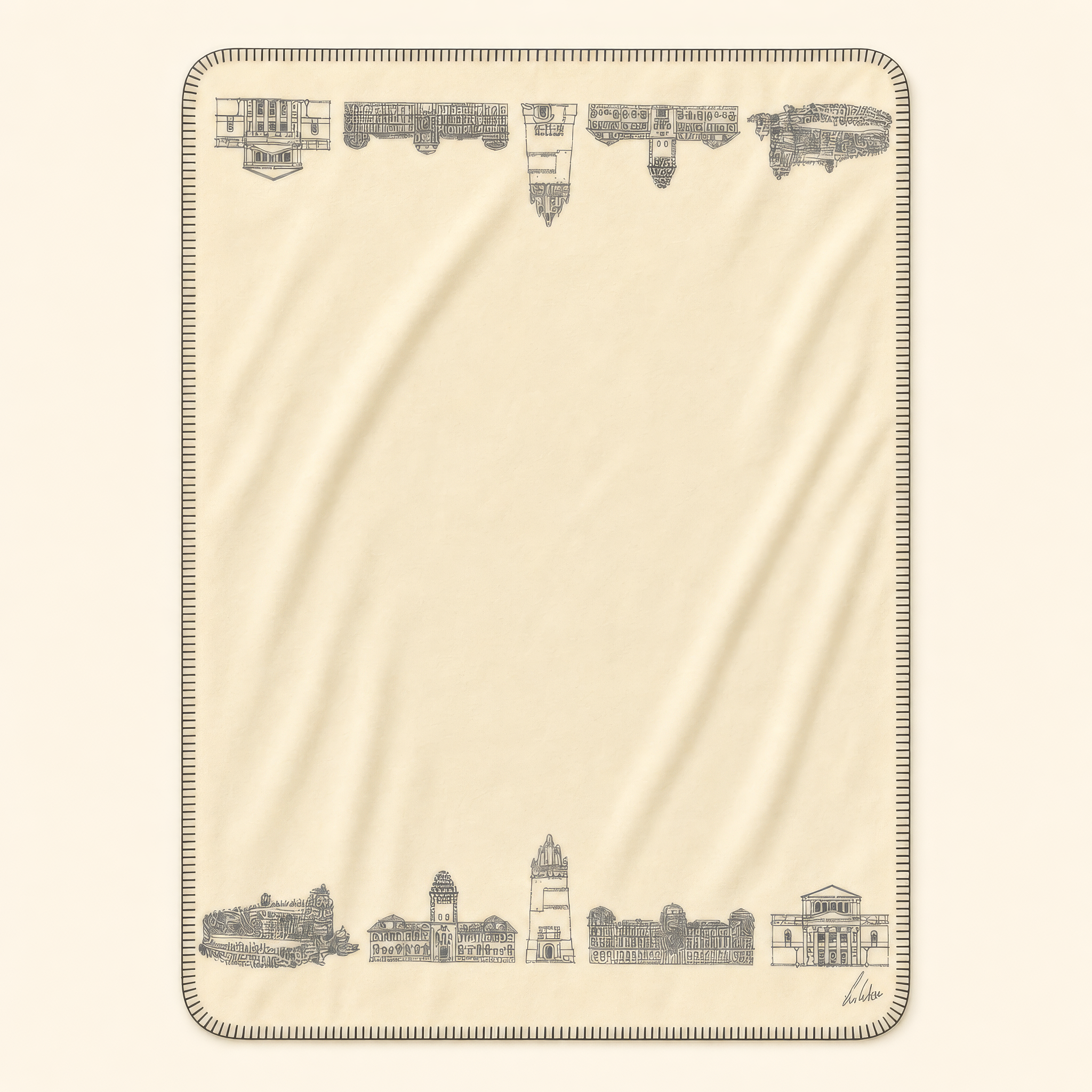 Kolter Decke mit Darmstadt Gebäuden und Skyline.