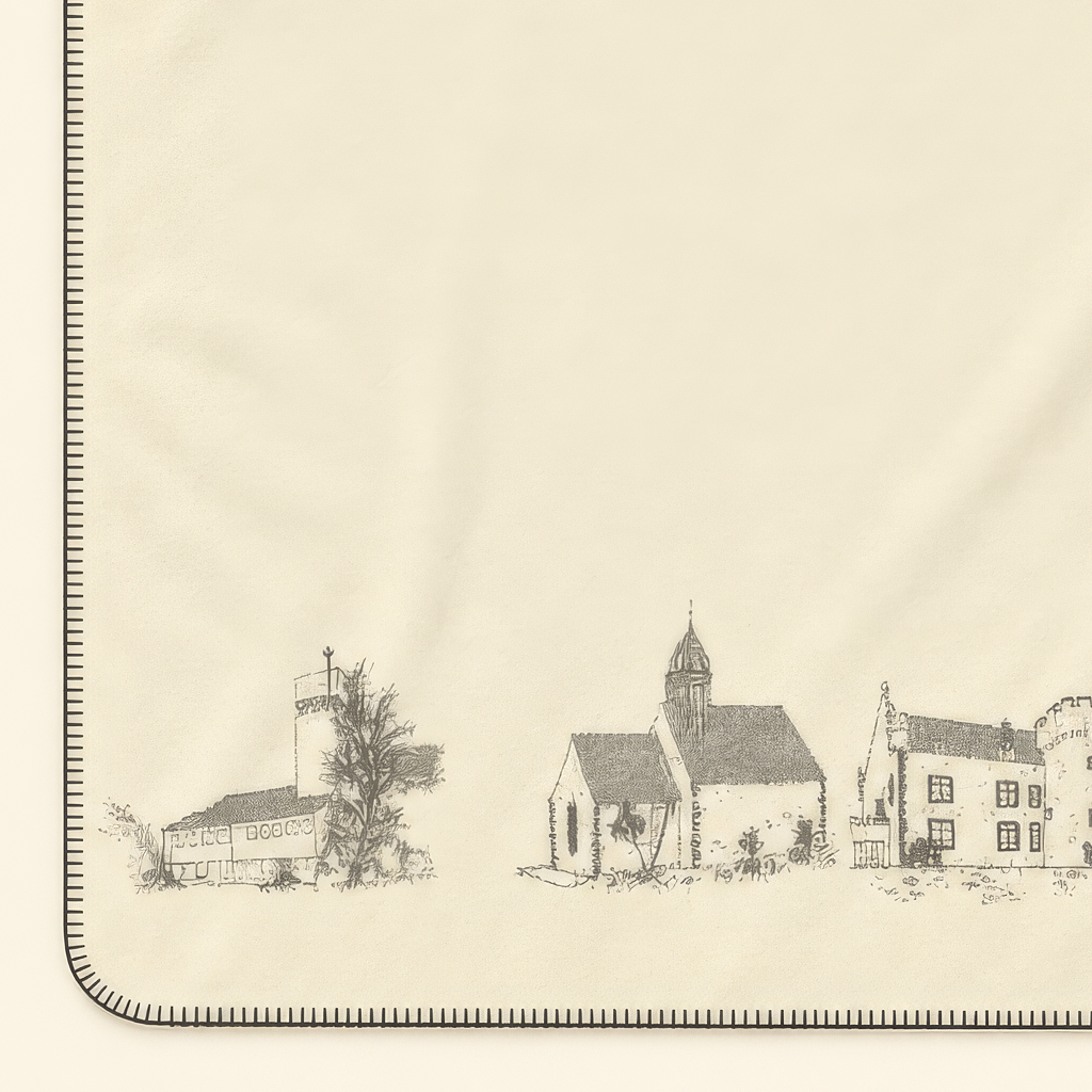 Kolter Decke mit historischer Stadtansicht und Fachwerkhäusern