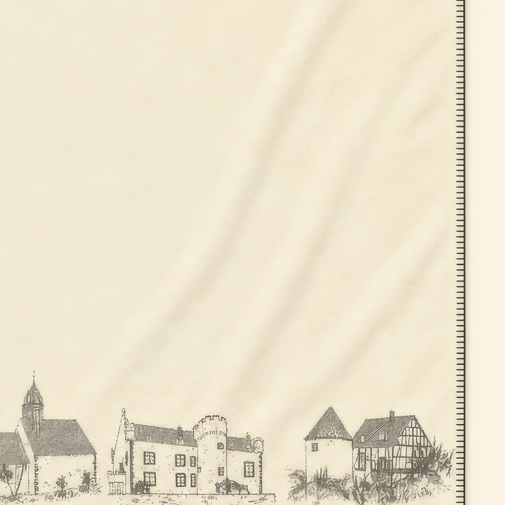Kolter Decke mit historischer Stadtansicht und Fachwerkhäusern