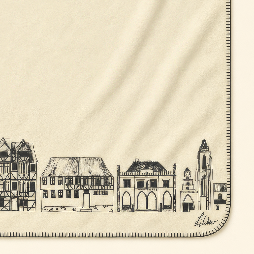 Kolter Decke mit Wetzlarer Skyline und Fachwerkhäusern.