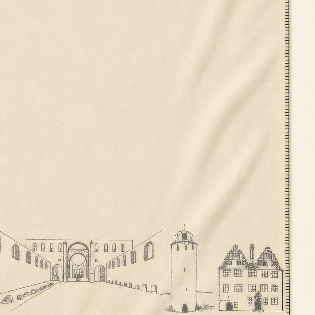 Kolter Decke mit Architekturillustrationen Bad Hersfelds