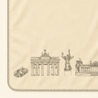 Kolter Decke mit Berliner Wahrzeichen und Symbolen.
