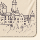 Kolter Decke mit Schloss und Bäumen.