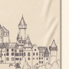 Kolter Decke mit Schloss und Bäumen.