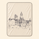 Kolter Decke mit Schloss und Bäumen.