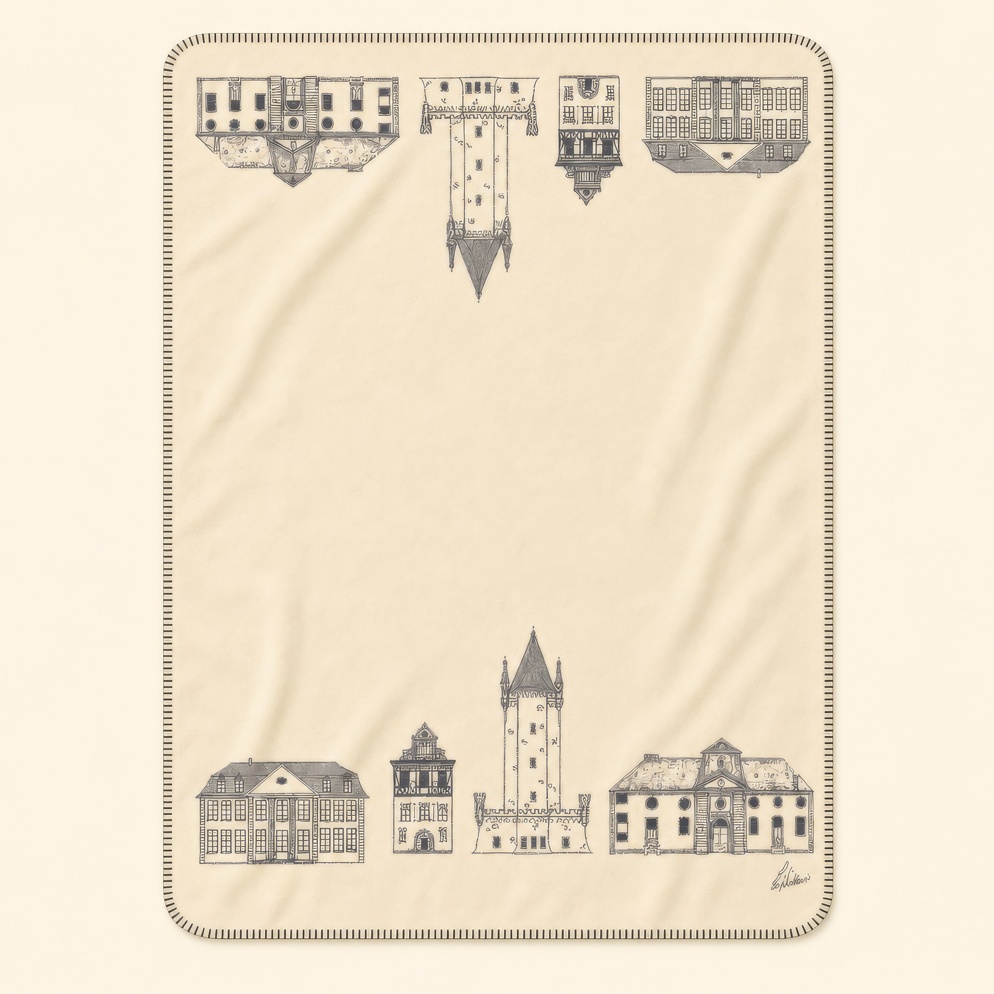 Kolter Decke mit historischen Gebäuden Dillenburgs.