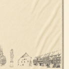 Kolter Decke mit Erfurt Sehenswürdigkeiten und Architektur.