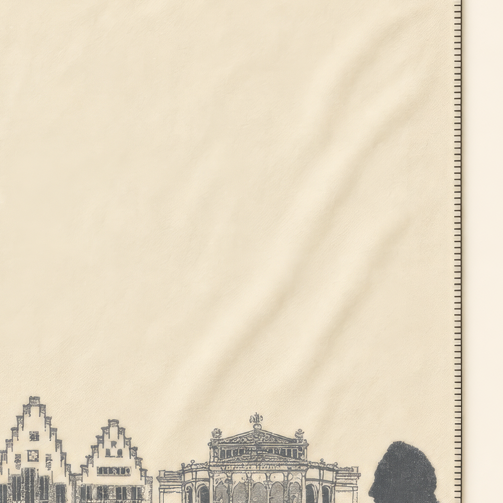 Kolter Decke mit Frankfurter Skyline und traditionellen Symbolen