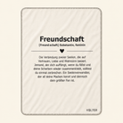 Kolter Decke mit Text über Freundschaft und Herzsymbol.