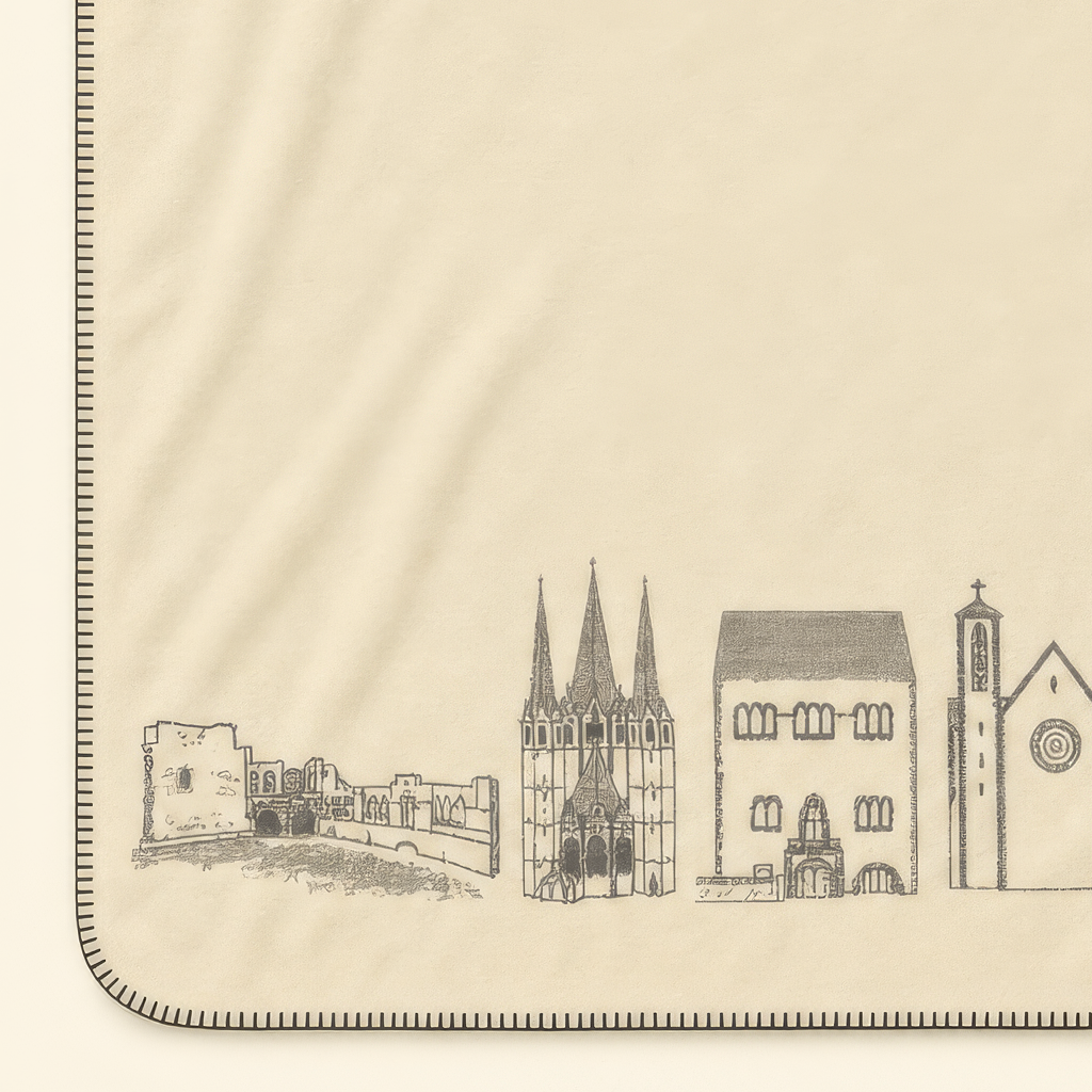 Kolter Decke mit Gelnhausen Stadtmotiven.