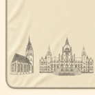 Kolter Decke mit Hannover Wahrzeichen und Pferdemotiv.