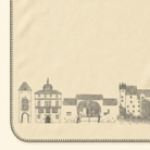 Kolter Decke mit Schloss und historischen Gebäuden.