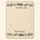 Kolter Decke mit historischen Gebäudeillustrationen und "Mein Hinterland" Schriftzug