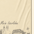 Kolter Decke mit Iserlohn Wahrzeichen und Schriftzug.