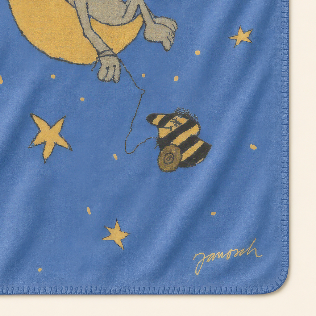 Kolter Decke mit Mond, Sternen und Tier im Flugzeug.