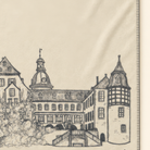 Kolter Decke mit Schlosszeichnung.