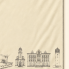 Kolter Decke mit historischen Lauterbach Wahrzeichen und Gebäuden.