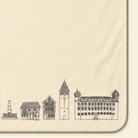 Kolter Decke mit Stadtsilhouette und Gebäuden.