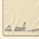 Kolter Decke mit Magdeburger Wahrzeichen und Architekturzeichnungen