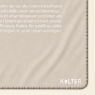 Kolter Decke mit Definition und Herzsymbol.