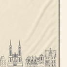 Kolter Decke mit Marburg Stadtansicht und historischen Gebäuden.