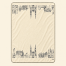 Kolter Decke mit Marburg Stadtansicht und historischen Gebäuden.