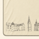 Kolter Decke mit historischen Gebäuden und Schloss-Motiv.