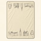 Kolter Decke mit historischen Gebäuden und Schloss-Motiv.