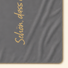 Kolter Decke mit Schriftzug "Schön, dass es dich gibt!"