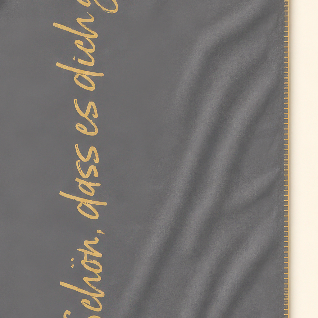 Kolter Decke mit Schriftzug "Schön, dass es dich gibt!"