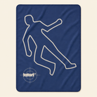 Kolter Decke mit Umriss einer menschlichen Silhouette.