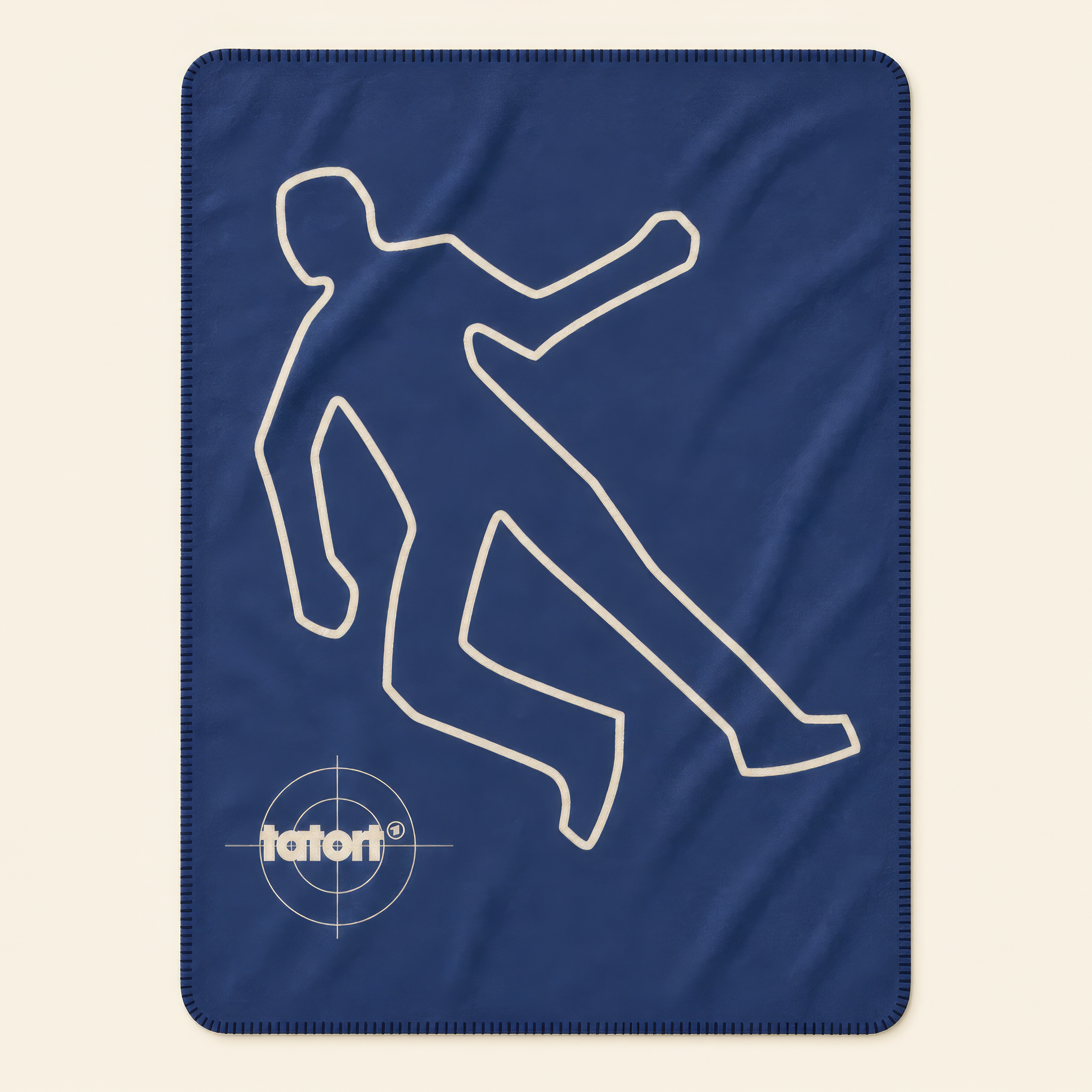 Kolter Decke mit Umriss einer menschlichen Silhouette.