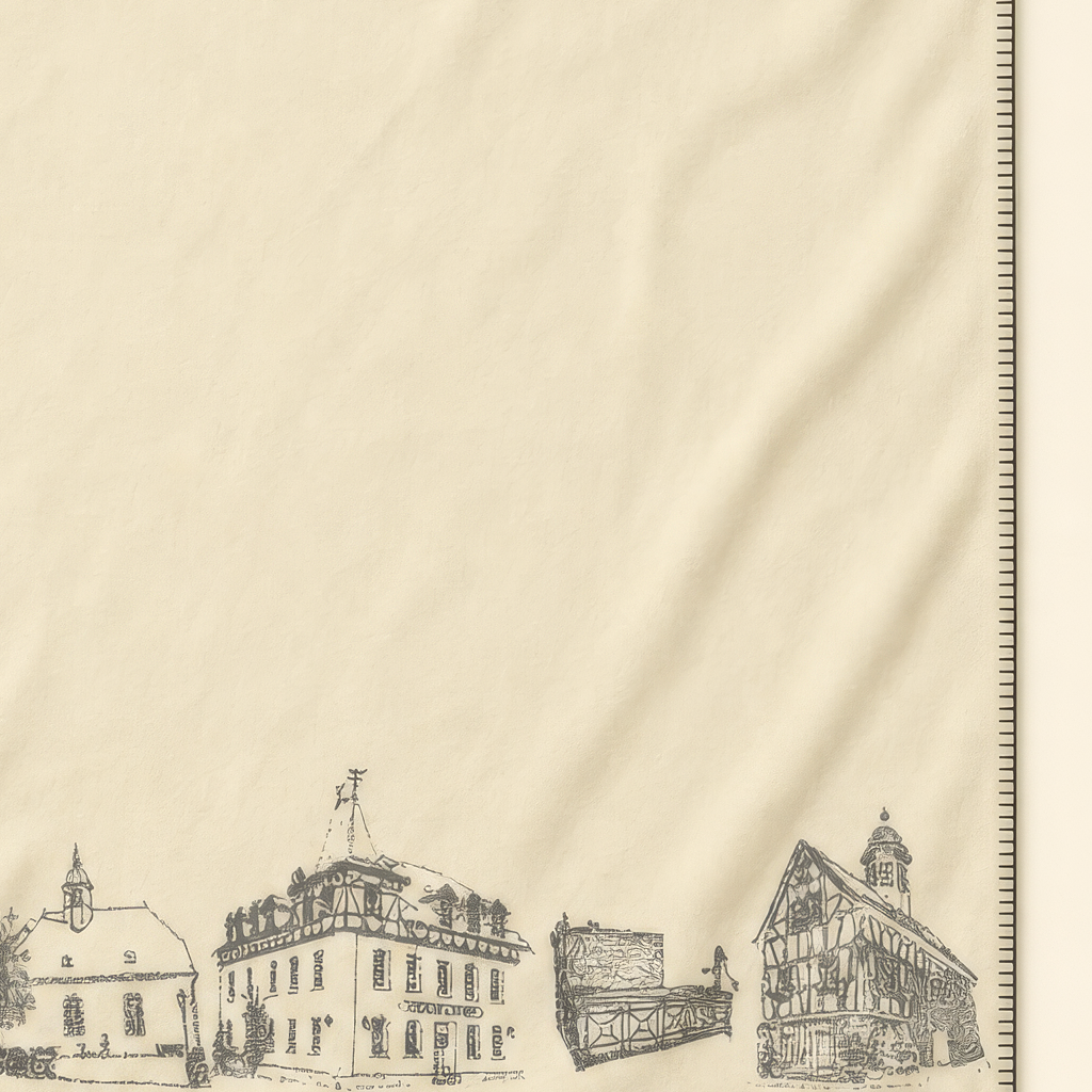 Kolter Decke mit Stadtansichten von Taunusstein.
